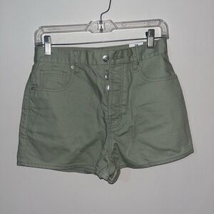 PacSun Sage Green High Waist Women's Vintage Shorts